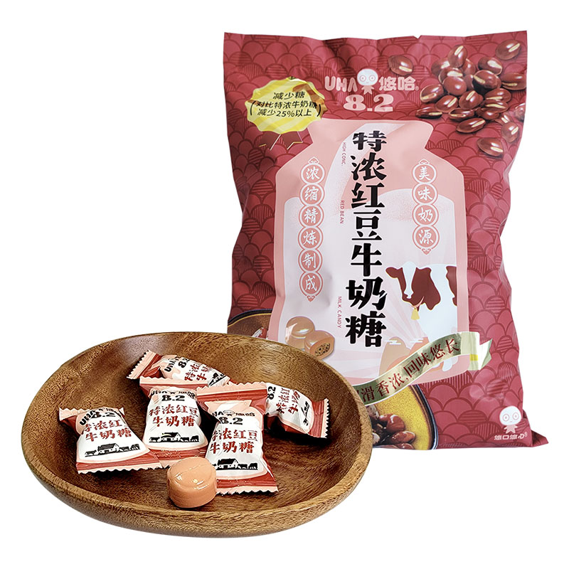 悠哈牛奶糖UHA特浓牛奶糖多口味结婚喜糖零食品袋装1000g高清大图