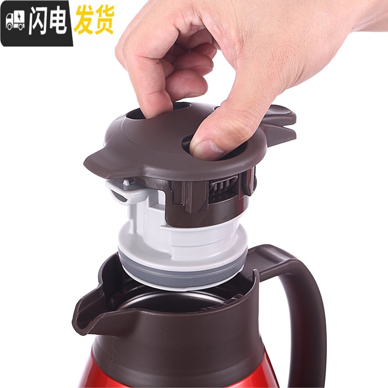 三维工匠保温水壶HA15C家用不锈钢大容量保温壶真空办公保温水壶HA19 1.9土豪金高清大图