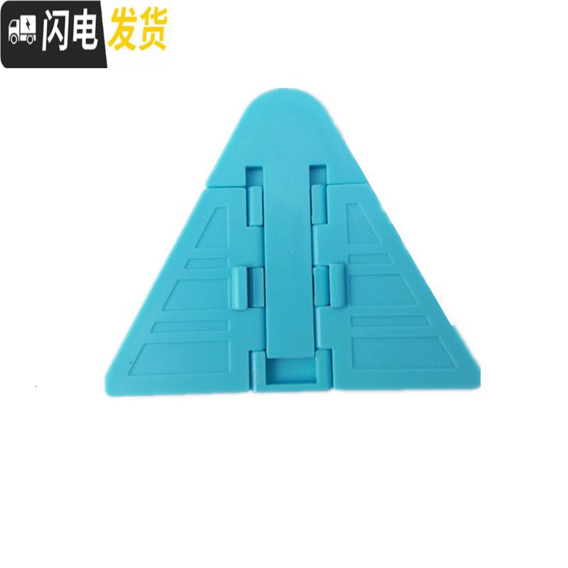 三维工匠衣柜推拉锁玻璃推拉锁免打孔卫生间淋浴房移锁窗户儿童安全 蓝色8只+免钉胶2支房门安全扣高清大图