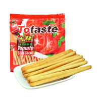 Totaste土斯番茄味饼干棒128g 办公休闲咸味手指饼干饼干零食品