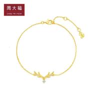 新款 周大福17916系列一鹿有你22K金手链NU2183送礼