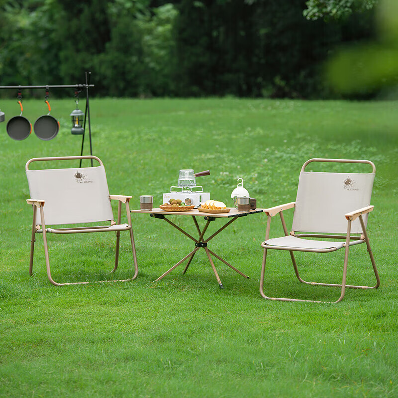 大迈 DM-2015*1+DM-2013*2 露营桌椅套装(1桌2椅) 快速收开 快速收纳 自在露营