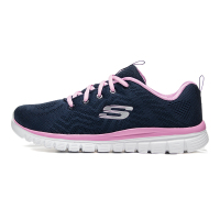 Skechers斯凯奇女鞋休闲鞋2018新款轻便简约纯色运动鞋12615