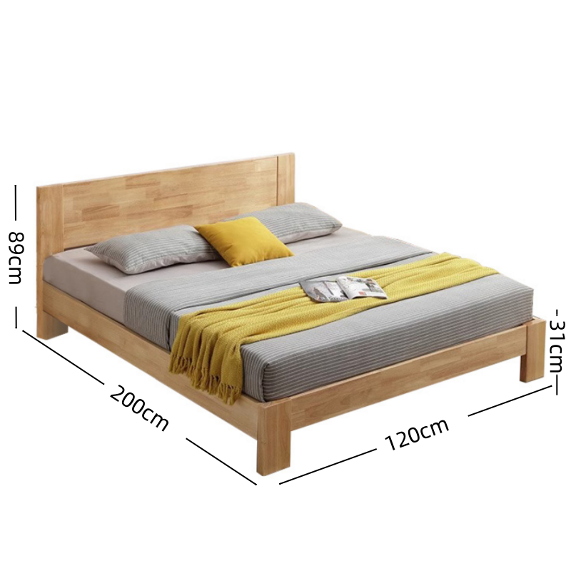 铭思沃木质床120*200cm张高清大图