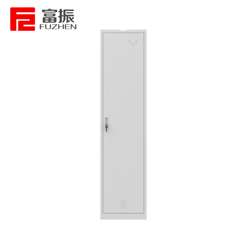 富振 单门更衣柜单门员工柜钢制办公柜宿舍储物柜铁皮柜(400*500*1850mm)