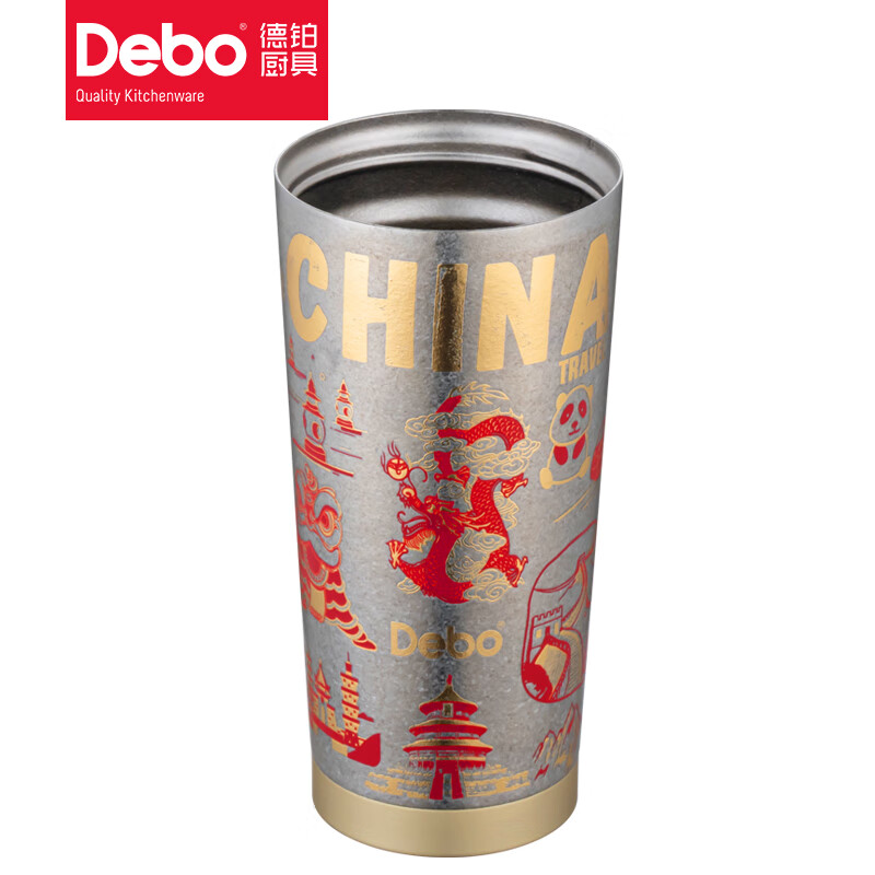 德铂(Debo) DEP-DS424 米兰卡纯钛双饮咖啡杯 520ml(单位:个)高清大图