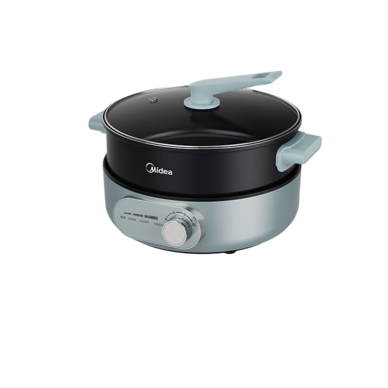 美的(Midea) MC-DHE2851 电火锅 6L 分体式可拆洗钛陶0氟 一级耐磨不粘 多功能一体锅火锅专用锅