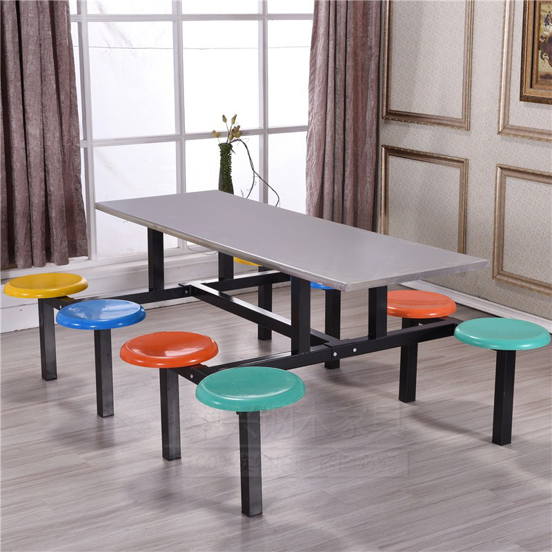 Easylife Z5026806 2000*600*760mm 八人钢木餐桌高清大图