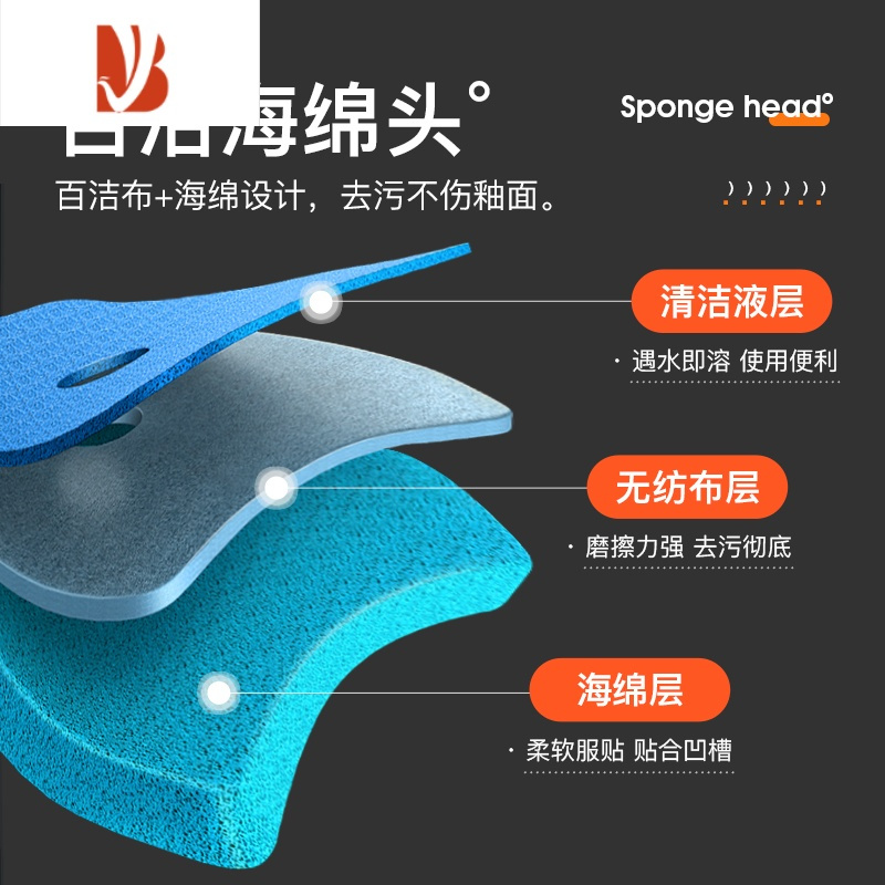 三维工匠马桶刷子家用无死角洗厕所卫生间器片2022新款清洁替换头