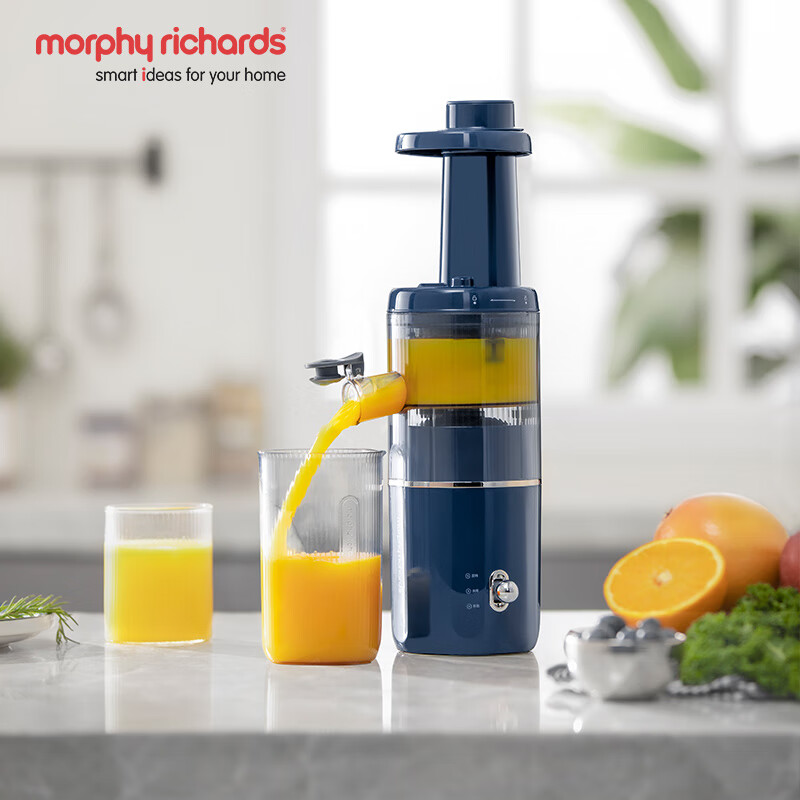 摩飞电器(MORPHY RICHARDS)MR9901 家用渣汁分离原汁机便携式炸果汁机 蓝色(单位:台)
