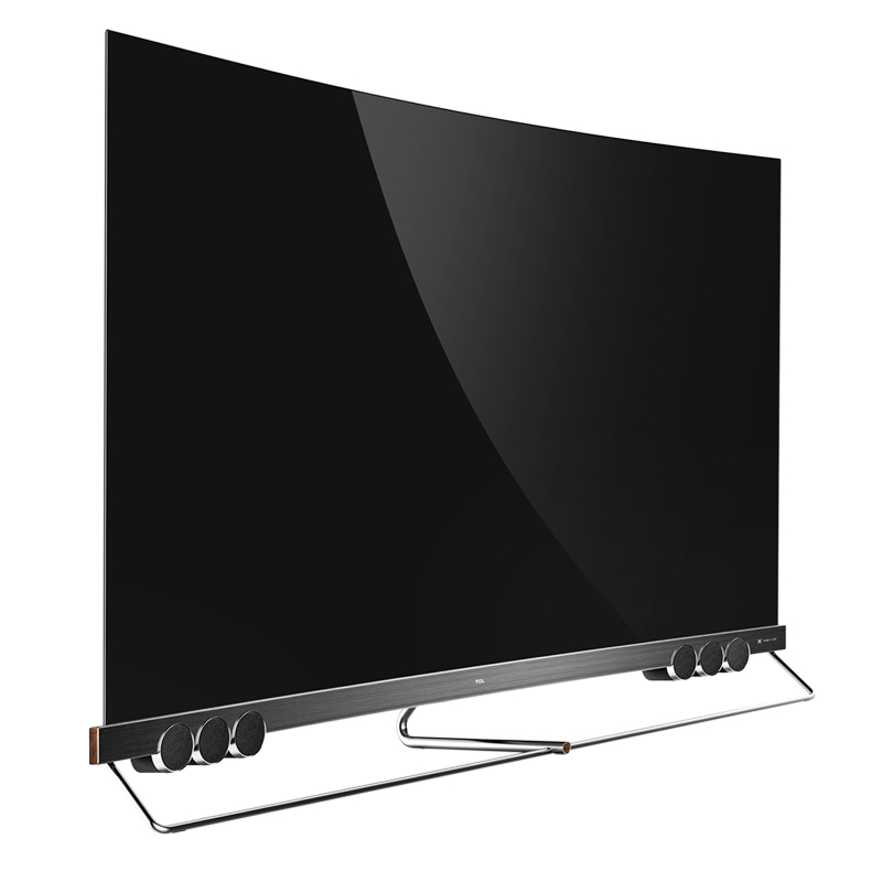 TCL 官方旗舰 55X5 (55英寸)吋 4K超高清 全面屏防蓝光智能电视 曲面量子点液晶平板电视高清大图