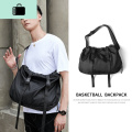 单肩斜挎包男包潮牌大容量休闲尼龙运动健身帆布邮差包女男士背包NEW LAKE女斜挎包 新增150黑色大号
