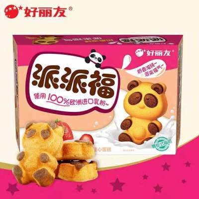 好丽友熊猫派派福草莓味4块100g
