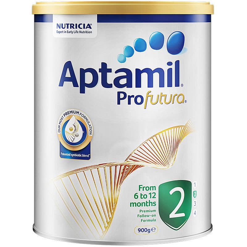 [澳洲原装进口]澳大利亚白金版Aptamil爱他美婴幼儿奶粉2段900g/罐 6-12个月图片