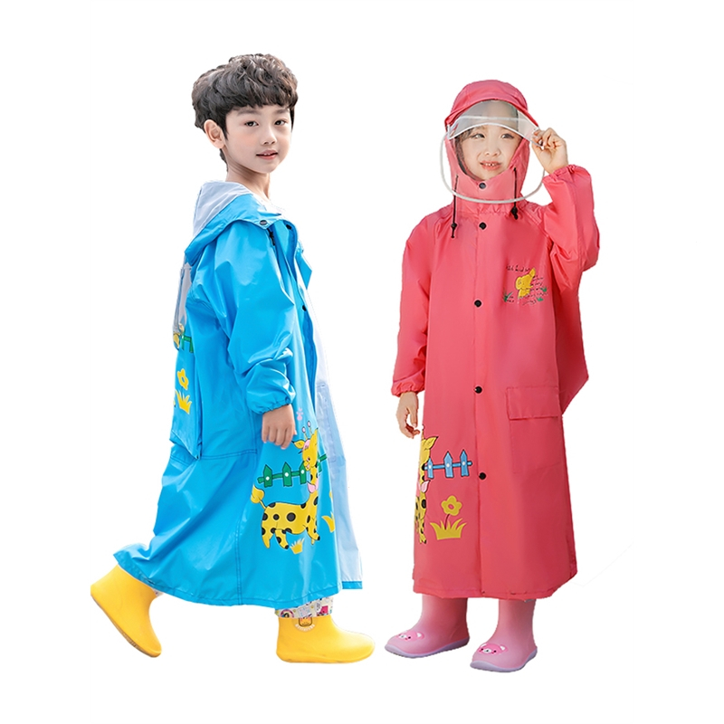 儿童雨衣智扣小学生上学男童女童小孩幼儿园大童带书包位雨鞋套装雨披