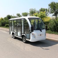 中菲宜达11座封闭电动观光车公园校园广场观光车四轮电瓶旅游游览车GD11-A11F
