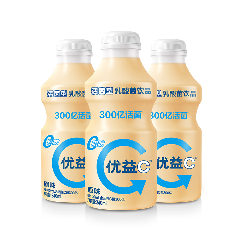 蒙牛 优益C活菌型乳酸菌饮品 原味340ml