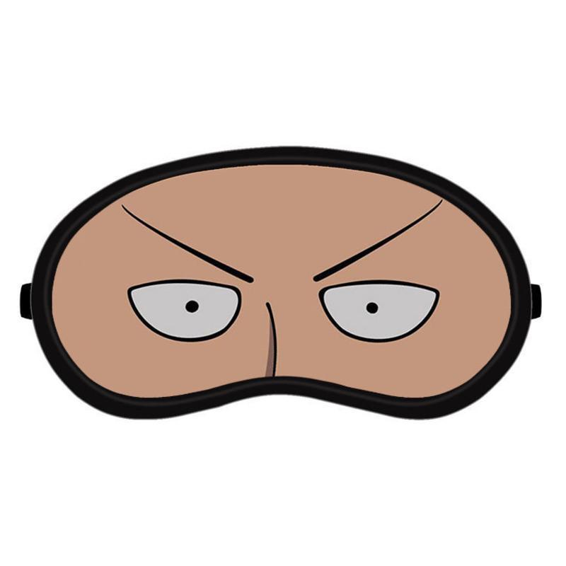 一拳超人漫画onepunchman埼玉卡通周边遮光冷热两用睡眠眼罩冰敷黑色