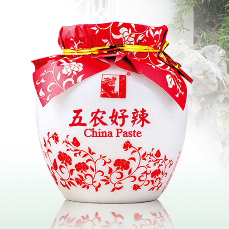 [中华特色]兰考馆 五农好辣椒酱馒头蘸酱230g/瓶 青花瓷瓶装 调味酱 华中高清大图