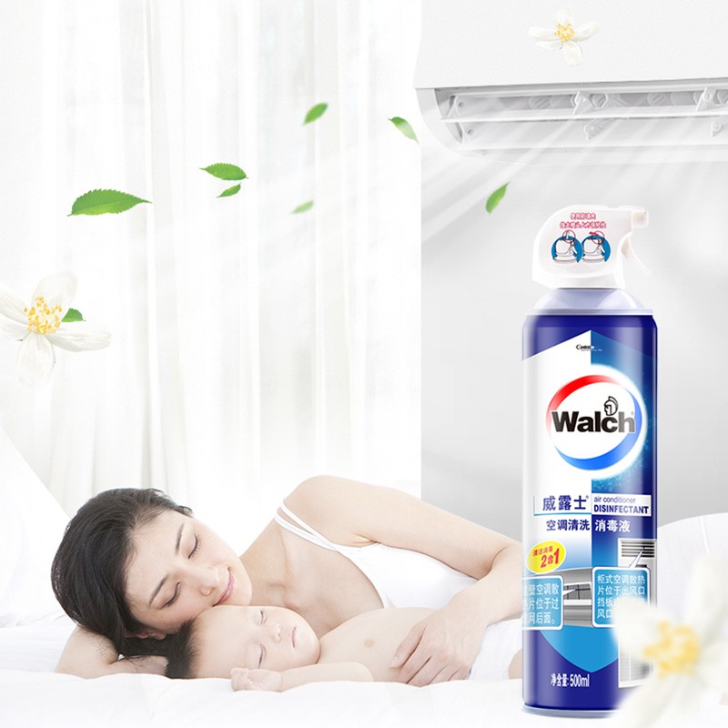 威露士(Walch)清洗消毒液500ml 空调清洗剂 杀菌99.999% 挂壁立式均可用 免拆免洗高清大图
