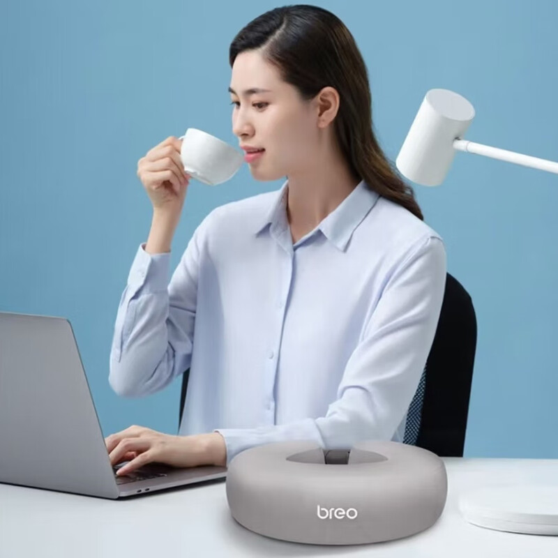 倍轻松breo智能肩颈按摩器BE01S 3D立体揉捏 磁疗热敷 舒缓肩颈疲劳便携设计高清大图