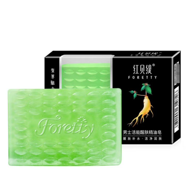 红贝缇(Foretty) 活能醒肤男士精油皂 120g*96盒/箱
