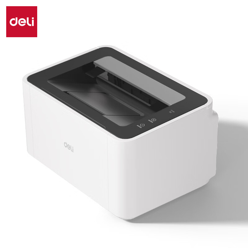 得力(deli)黑白激光打印机快速畅打 USB链接 白色 P1100