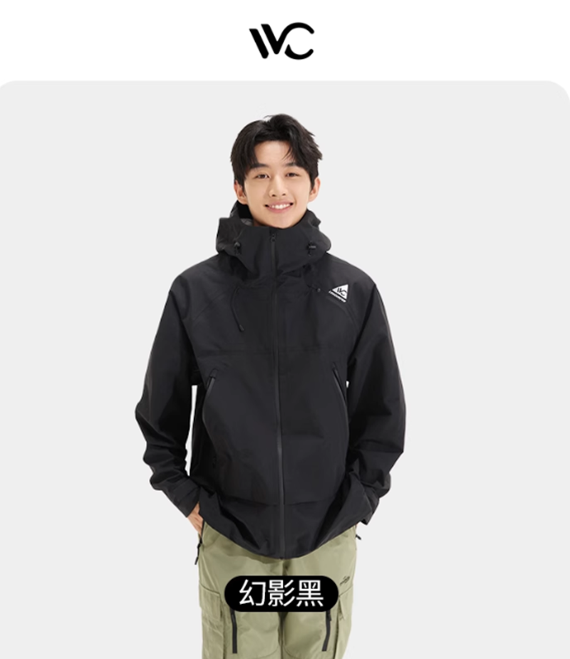 VVC硬壳冲锋衣·觉醒者幻影黑S高清大图