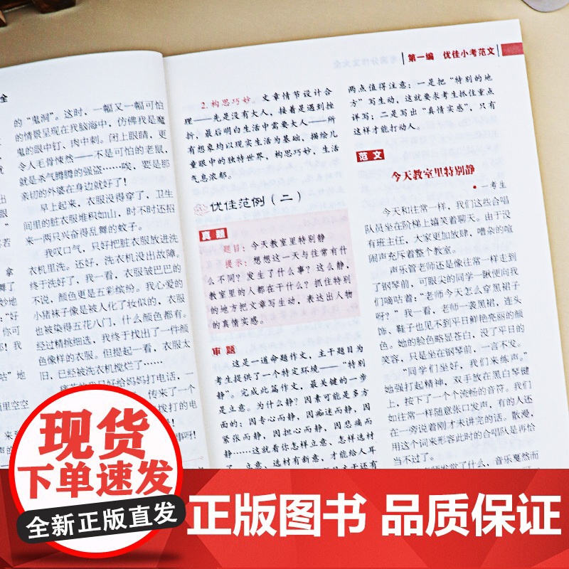 2024新版金榜题名小考满分作文大全小学生作文书小升初作文辅导 三四五六年级全国优秀作文选小学写作技巧语文阅读与作文高效高清大图