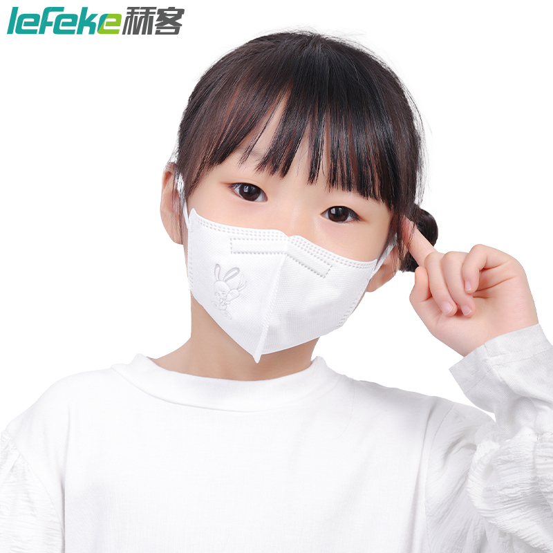 秝客消毒护理KN95防护口罩(立体型)20片/盒儿童款一次性防尘新款立体型高颜值口罩儿童高颜值防护口罩男女白色