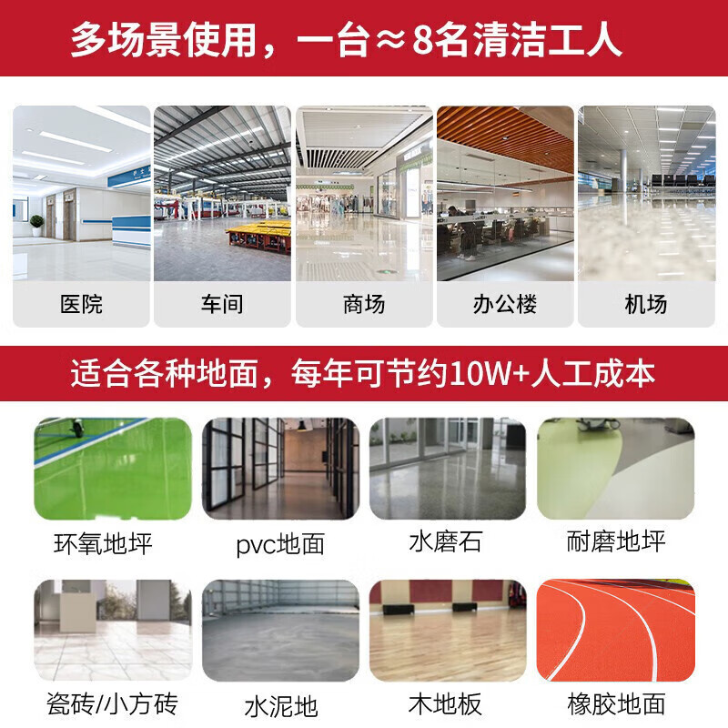 博赫尔(POHIR) 驾驶式洗地机商用工厂车间洗地车全自动工业洗地机 KH-70S
