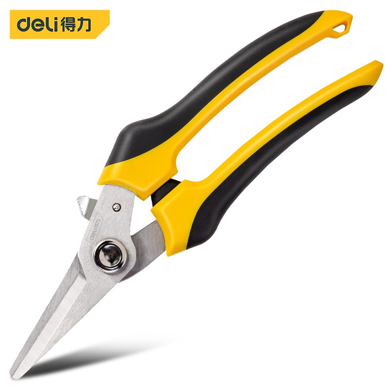 得力(deli)DL2908多功能剪刀 电工剪电线工具剪线槽剪应急常备塑料剪8英寸 DL2908 1把