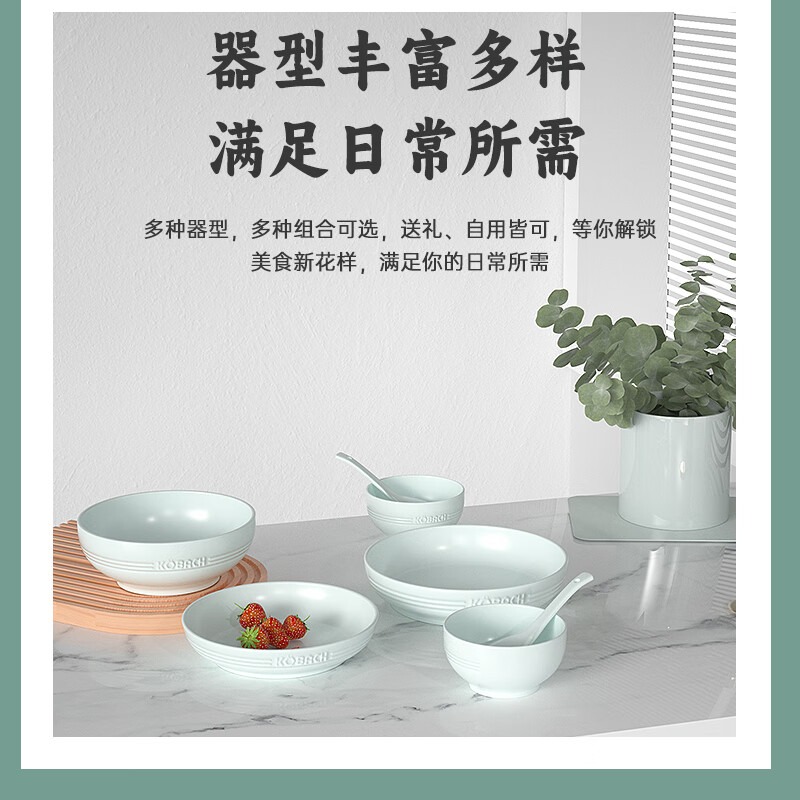 康巴赫 青瓷餐具20头LPB-TC020_高清大图