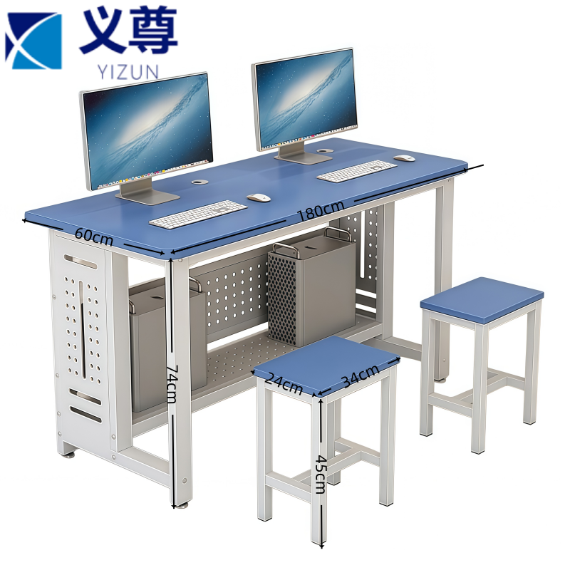 义尊 机房电脑桌 WJ-180 套高清大图