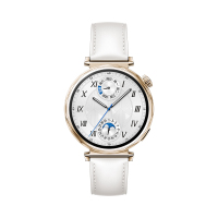 HUAWEI WATCH GT5 41mm 智能手表（JNA-B19）珍珠白 白色复合素皮表带