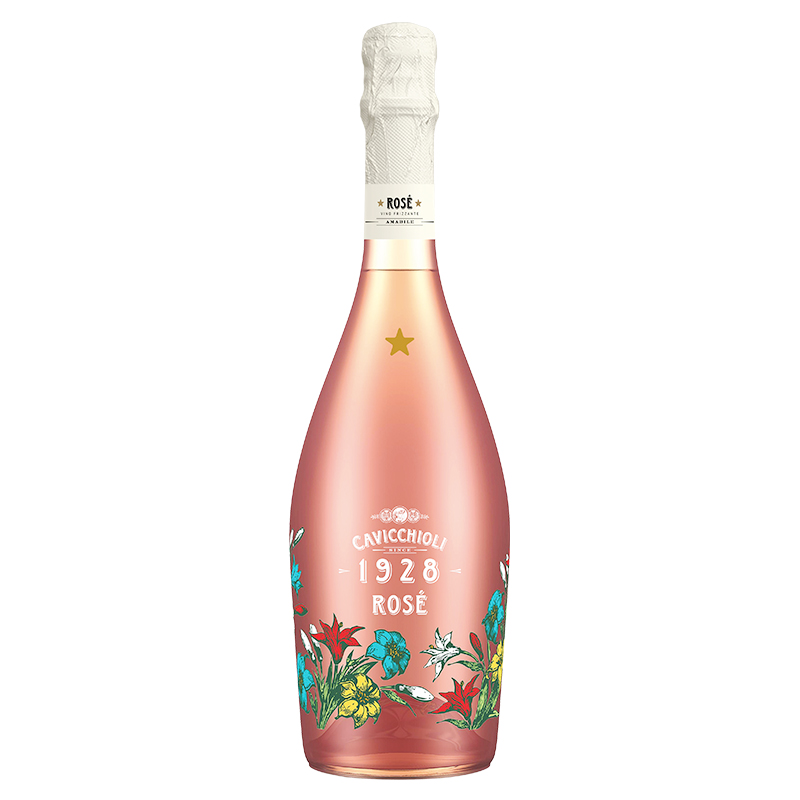 意大利原瓶进口 意大利之花桃红起泡葡萄酒甜型750ml 单支装