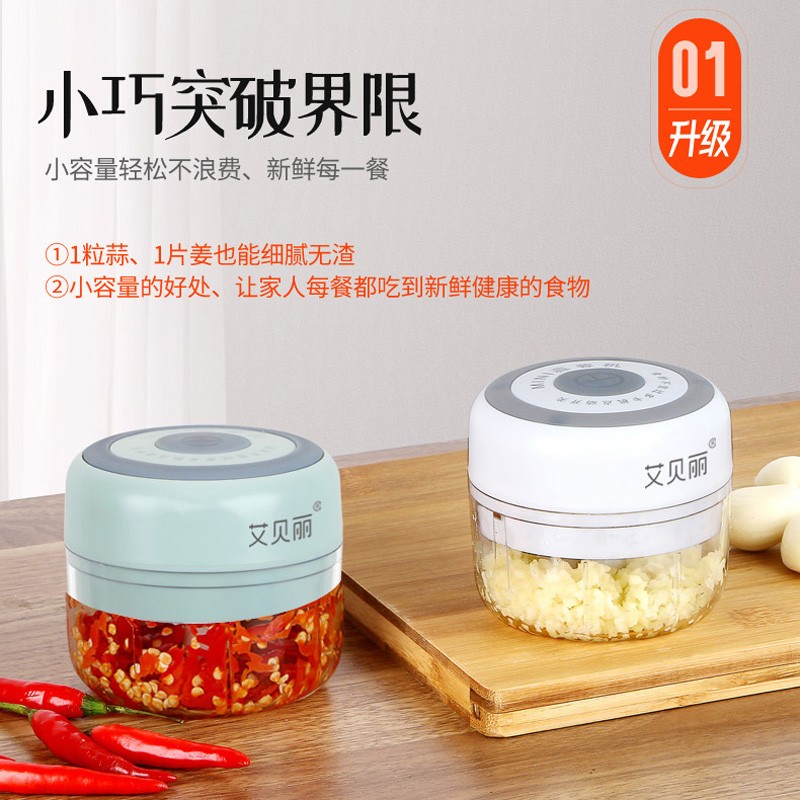 艾贝丽USB蒜泥机 SR01搅拌机高清大图