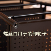 迅迈 火锅店菜架三层铁艺串串香烧烤架子厨房餐厅置物架推车蔬菜架商用