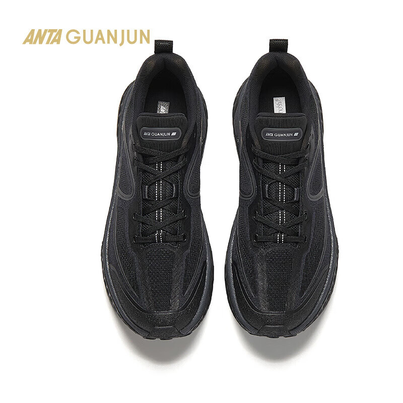 安踏冠军全行2丨冠军系列跑步鞋男女春减震透气跑鞋运动鞋112545534A [女款]基础黑/烟墨灰高清大图