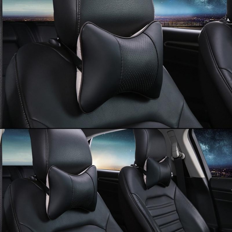 日产新阳光楼兰汽车座椅头枕车载靠枕皮革颈枕内饰改装配件用品