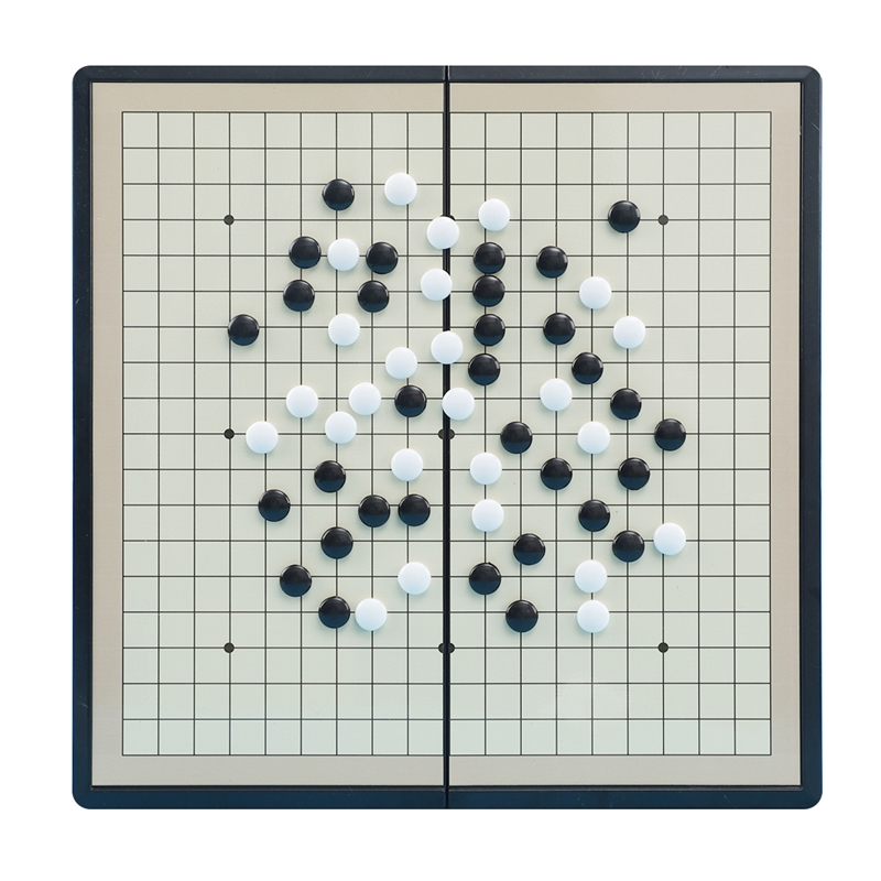 磁性儿童黑白棋五子棋围棋闪电客智力开发套装初学便携折叠棋盘大人