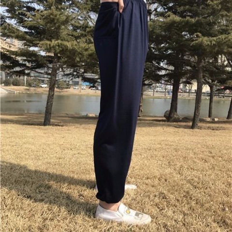 男裤迷彩灯笼裤冰丝跑裤练功裤宽松大码休闲裤中老年长裤 YUANSU男士休闲裤