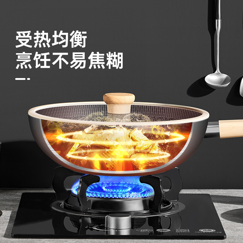 炊大皇 小黄鸭316多层钢炒锅32 CG32XHYG高清大图