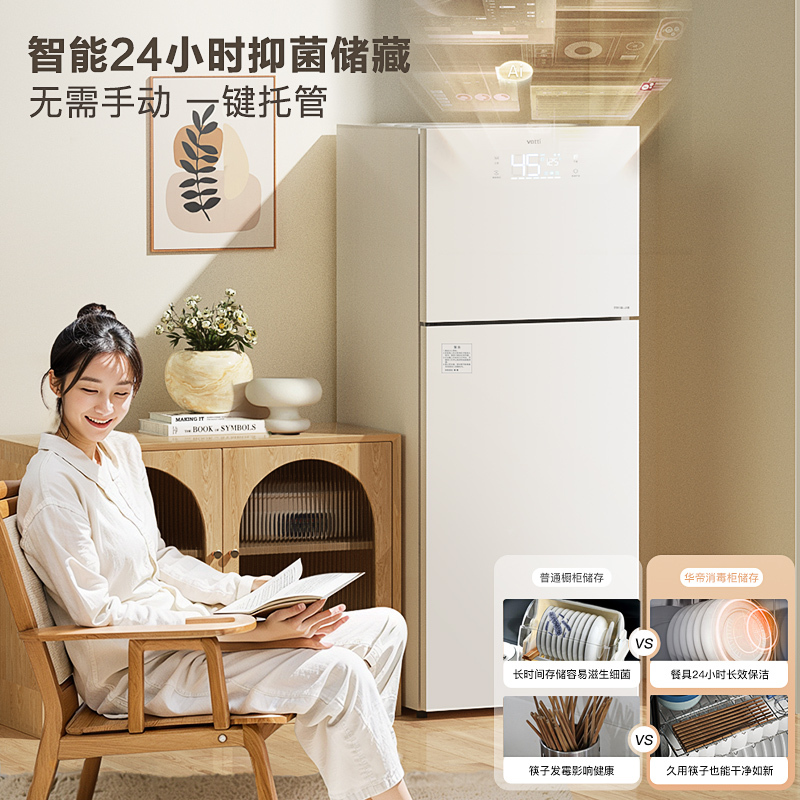 华帝消毒柜家用小型立式紫外线高温厨房餐具奶瓶碗筷大容量碗柜 Ai智慧大屏+飞利浦紫外线+125℃高温 其他