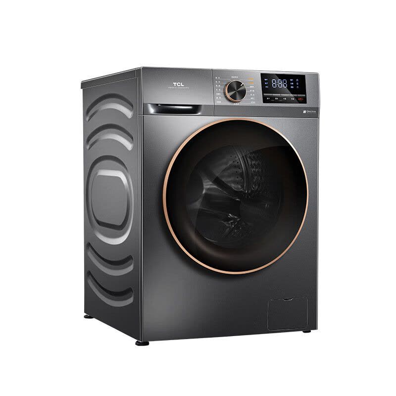 TCL 洗烘一体滚筒洗衣机 G100F12S-HD 10公斤DD直驱全自动变频 575mm纤薄机身 微蒸空气洗图片