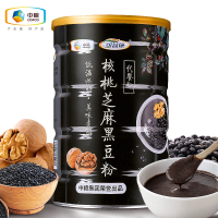 中粮可益康核桃芝麻黑豆粉500g/罐黑芝麻糊代餐现磨黑米即食营养早餐粥熟