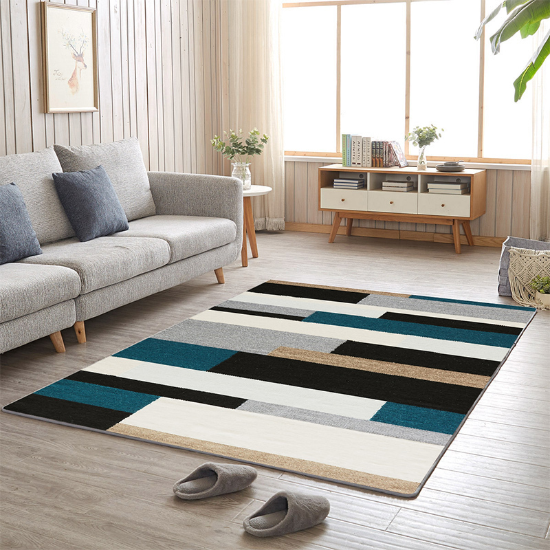 美帮汇地毯全铺客厅床边家用北欧风格房间大面积茶几毯卧室定制满铺地垫高清大图