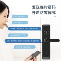 [新品首发]凯迪仕(Kaadas)指纹锁密码锁卡片锁WiFi远程临时密码家用防盗门木门F600星空黑