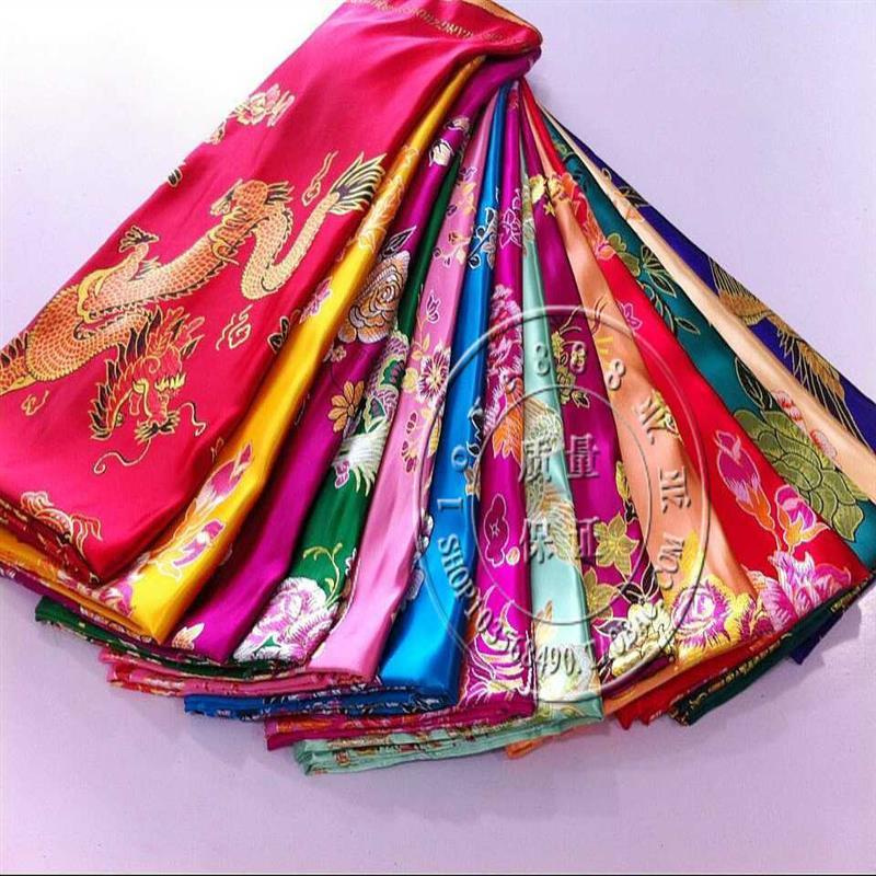 实物拍摄婚庆被面七彩杭州丝绸织锦缎被面子老式被面