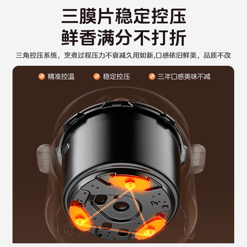 美的(Midea)电压力锅 6L大容量 MY-E6329高清大图